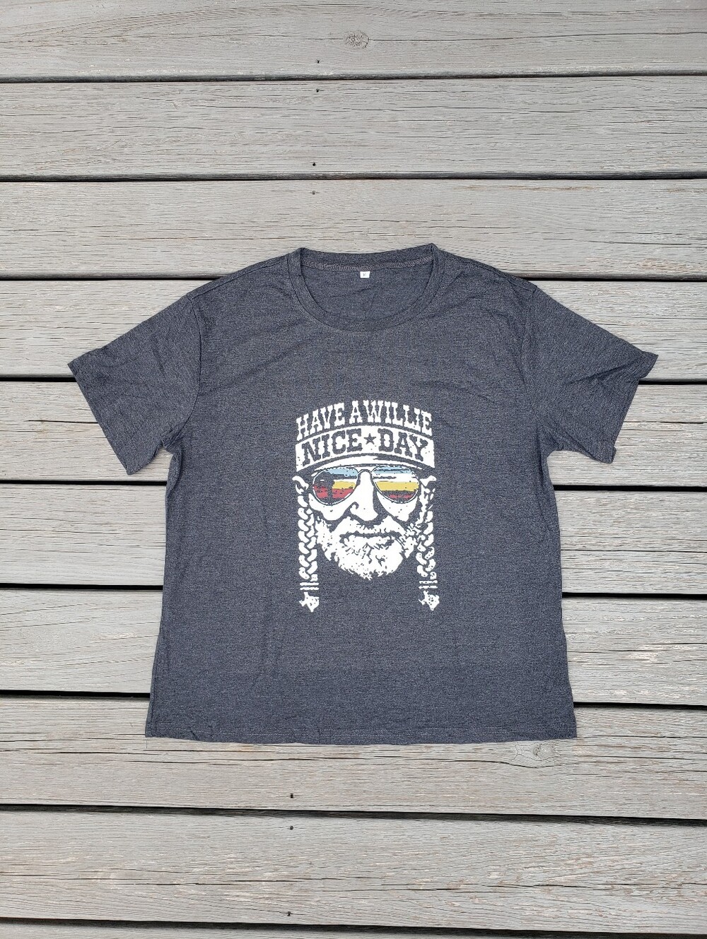 Graphic Print Have A Willie Nice Day Unisex T-shirt - XL